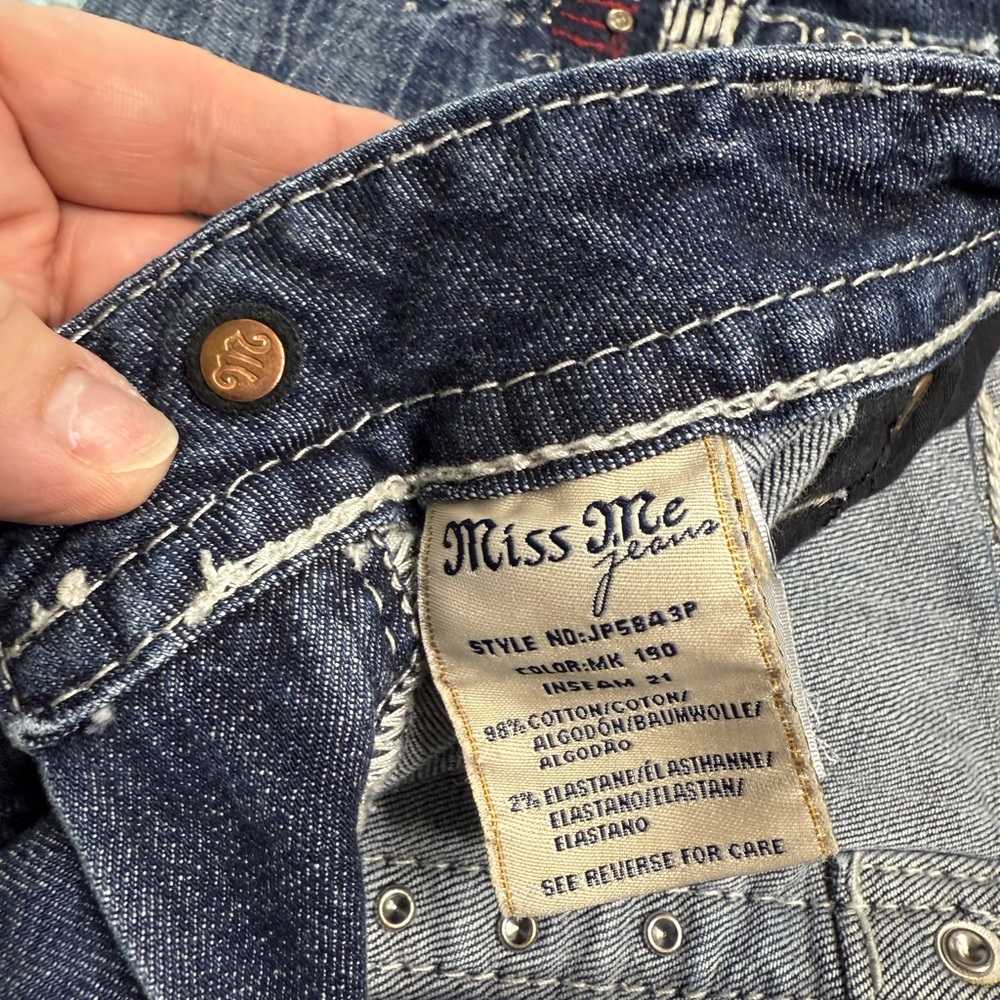 Miss Me Classic Denim Jeans - Picture 3 of 5